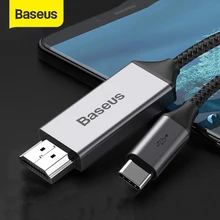 Baseus Usb C Hdmi-Compatibele Kabel 4K 60Hz Type C Naar Hdmi-Compatibel Adapter Voor Huawei p30 P40 Pro Samsung S20 S10 S9 Oneplus 7