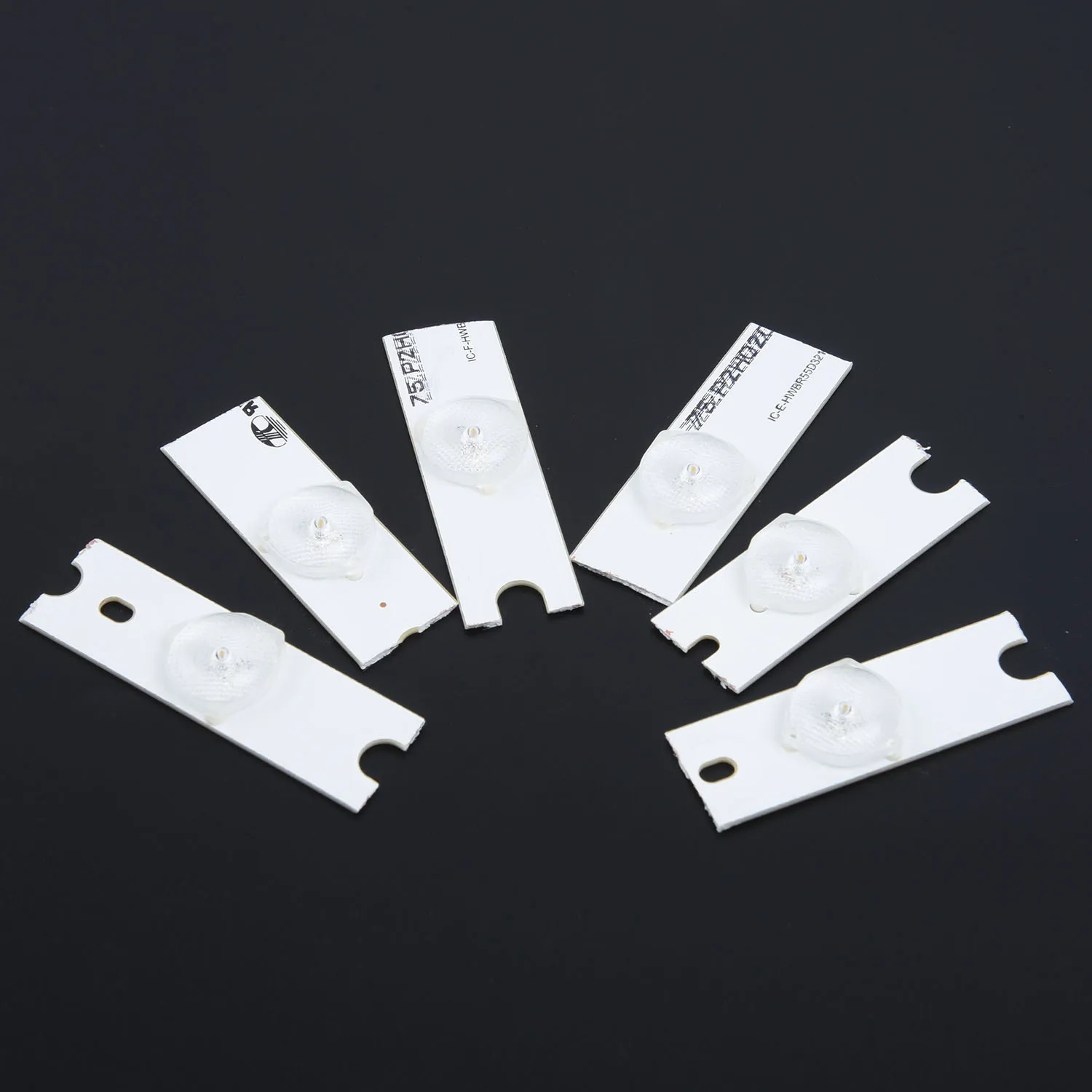 

LED Lamp Beads with Optical Lens Fliter Strip White 100pc 3V/ 6 Bulbs 32-65 inch Repair TV SMD