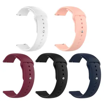 

20mm Silicone Watch Strap Bracelet Band Simplicity Leisure Style Soft and Comfortable for Samsung Galaxy Watch 42mm SM-R815