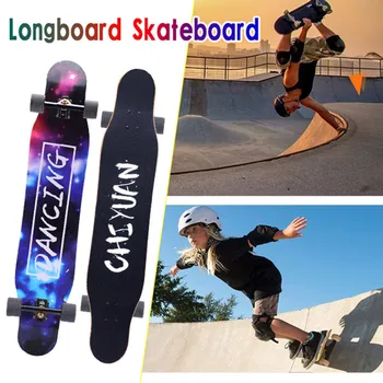 

Dancing Long board 31Inch professional skill skate board Street four wheels Skateboard Multicolour Longboard For competition#C4