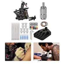 8 обмоток тату машина набор отличная технология изготовления металла татуировки иглы Чернила чашки гаечные ключи Набор Колец