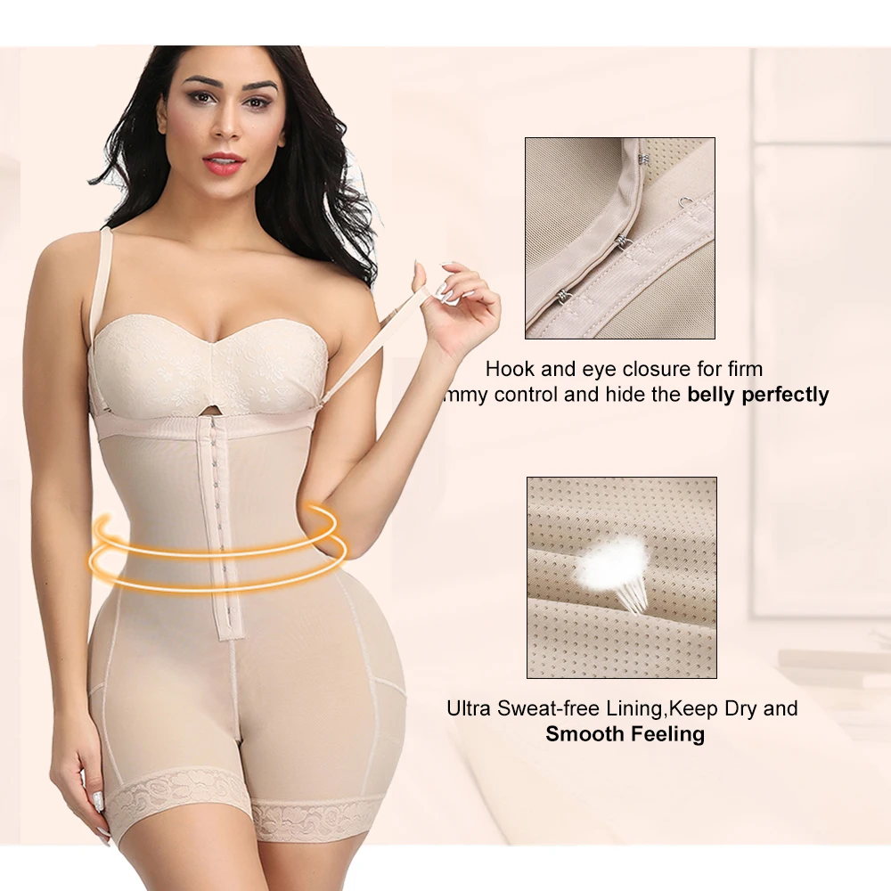 Skup HEXIN Plus Size kobiety Body korygujące tułów Underbust odchudzanie Mid udo Shaper fajasTummy Control Seamless po porodzie pas ciała