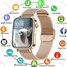 

2021 Women's Smart Watch Bluetooth Call Heart Rate Blood Pressure Blood Oxygen Measurement Men Smart Bracelet For HUAWEI XIAOMI