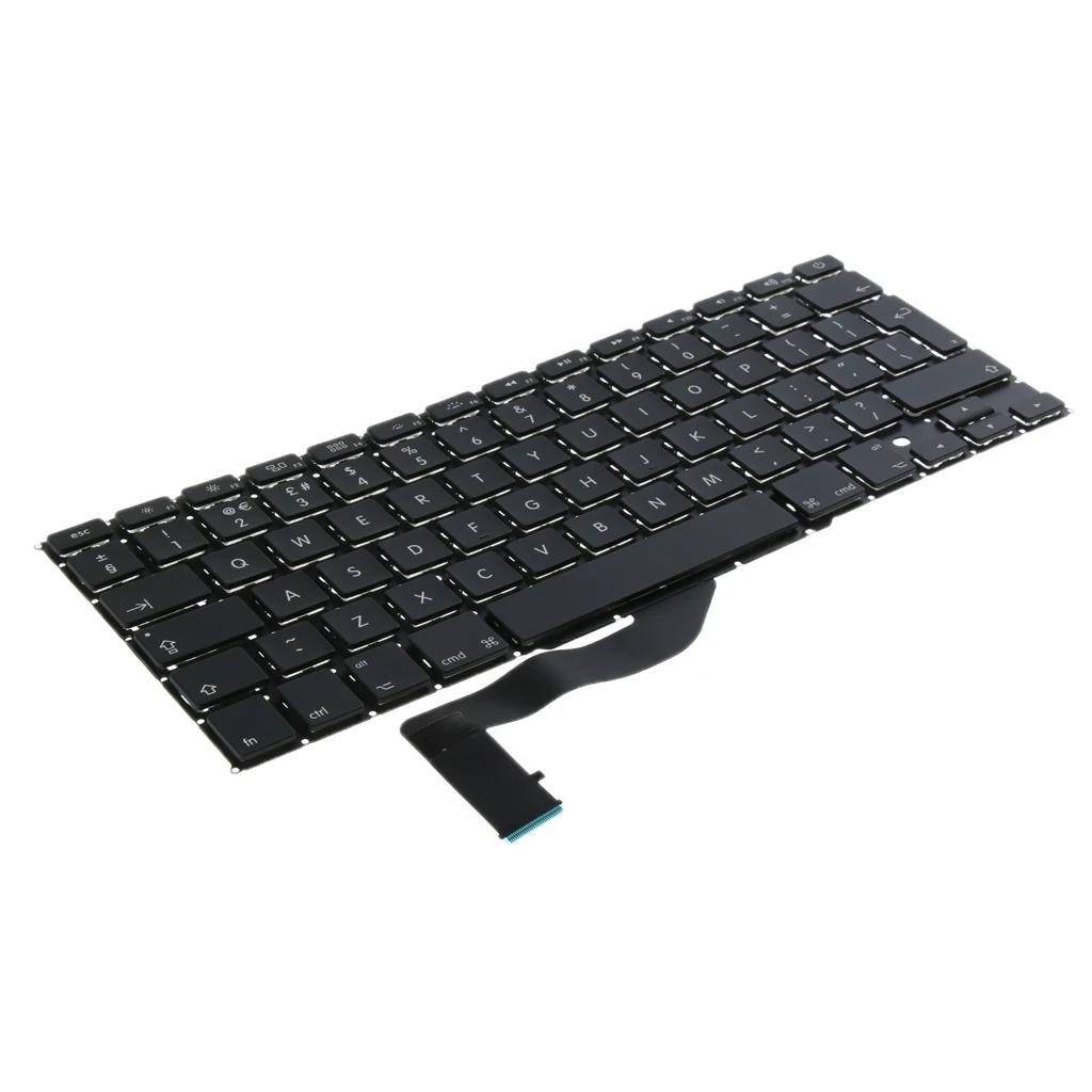 Laptop Keyboard Accessory UK Layout for Apple MacBook Pro Retina 15 Inch A1398 (Black)