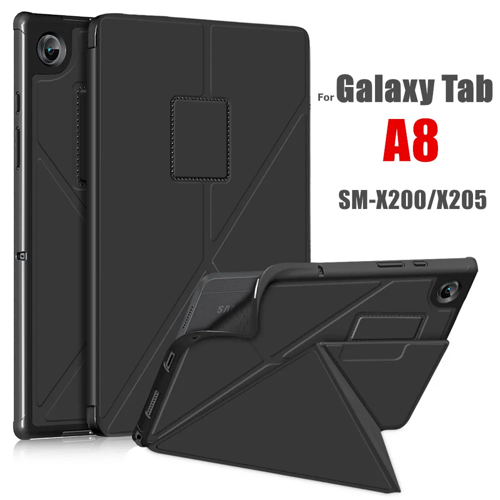 

Умный чехол для Samsung Galaxy Tablet A8 10,5 дюймов SM X200 X205, складная подставка, Магнитный чехол из искусственной кожи для Samsung Tablet A8, чехол