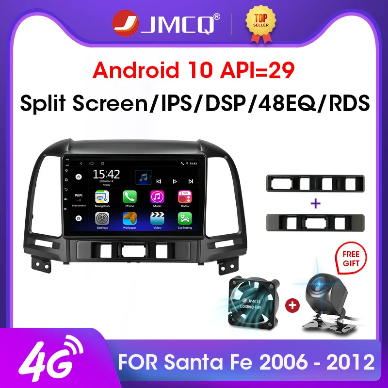 JMCQ Android 9 0 2 ГБ + 32 DSP автомобильное радио Multimidia видео плеер навигация GPS для Hyundai Santa