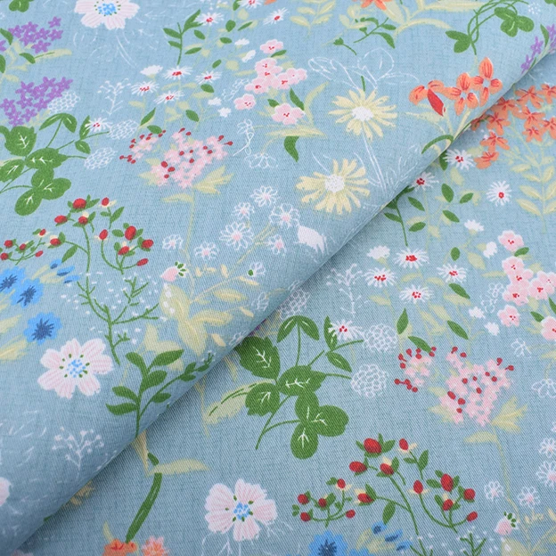 1 pcs 50x160cm Chainho, саржевая хлопковая ткань с принтом, плотная, мягкая, непрозрачная, Лоскутная одежда, DIY шитье и материал для стеганых изделий для ребенка и ребенка, полуметра - Цвет: 1 pcs 50x160cm