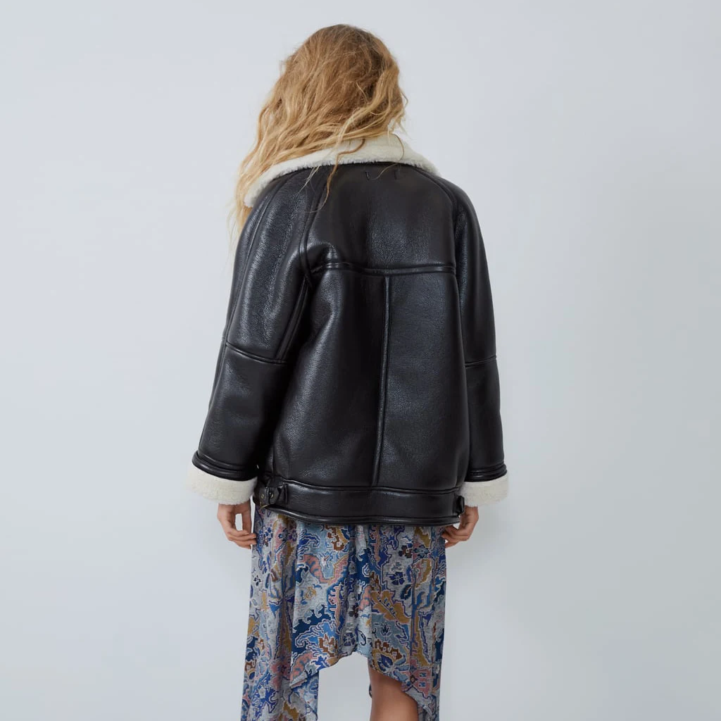 11.11 Newly Winter Fashion Casual Cool Warm Motorcycle Jacket Women Thicken Brushed Parkas Streetwear Winter PU Jacket
