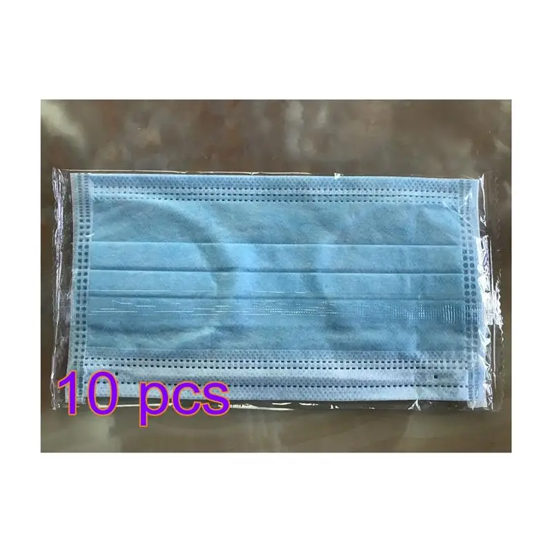

10PCS Anti-dust Safe Breathable Mouth Mask Disposable Ear loop Face Surgical Masks coronavirus maseczka ochronna anti virus