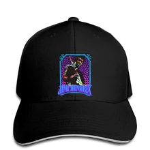 Printed Men Baseball cap Funny Men Hendrix Fractal Frame Baseball cap Black snapback hat Peaked