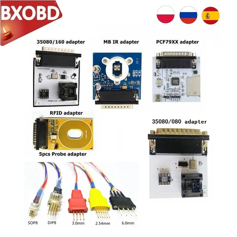 Адаптеры зондов Iprog работают с ECU для Xprog/iProg in circuit 5 переходники датчиков без пайки