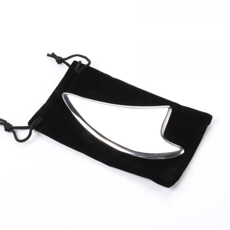 Triangular massager Гладкий массажер из нержавеющей стали для расслабления мышц Gua Sha, соскабливающая пластина для тела, расслабляющая мышечное напряжение, облегчающая боль, инструмент для расслабления - Цвет: Triangular massager