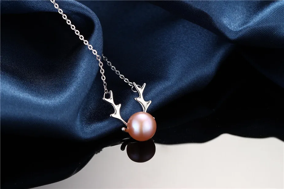 Dainashi модное 925 пробы Серебряное циркониевое ожерелье с подвеской Dear Head женское ожерелье из натурального пресноводного жемчуга