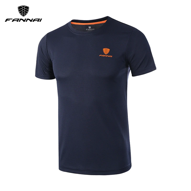 Running T-Shirt Short-Sleeve Fitness Gym Crossfit Fishing Quick-Drying Sports Breathable