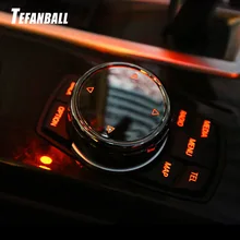 Для iDrive автомобиля мультимедийная Кнопка крышка Накладка Ручка Наклейка для BMW F10 F20 F30 3/5 серии X3 X4 для NBT контроллер автомобильные аксессуары