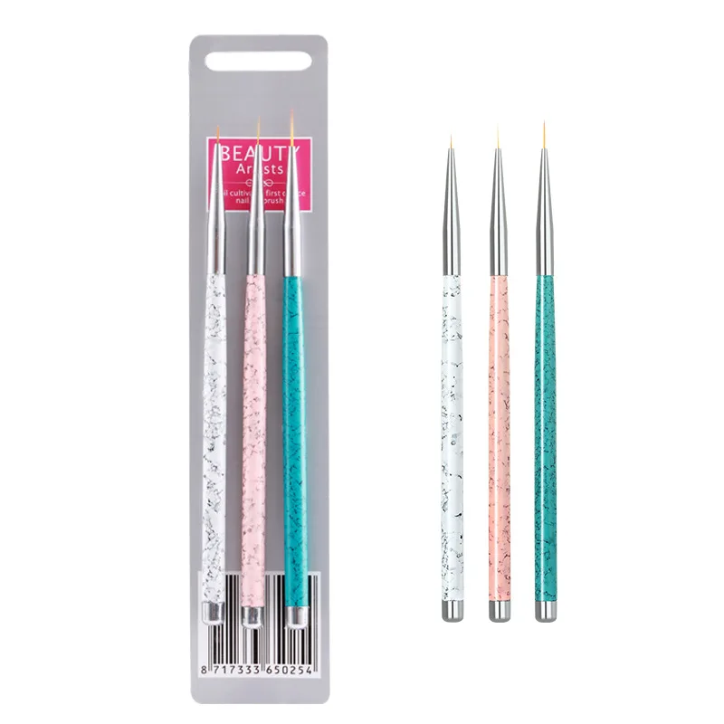 3 шт./компл. Высококачественная тонкая кисть для краски ручная краска ed тонкая ручка-закладка Нейлоновая Щетка для волос для масла Акварельная краска для ногтей Краска ing Pen