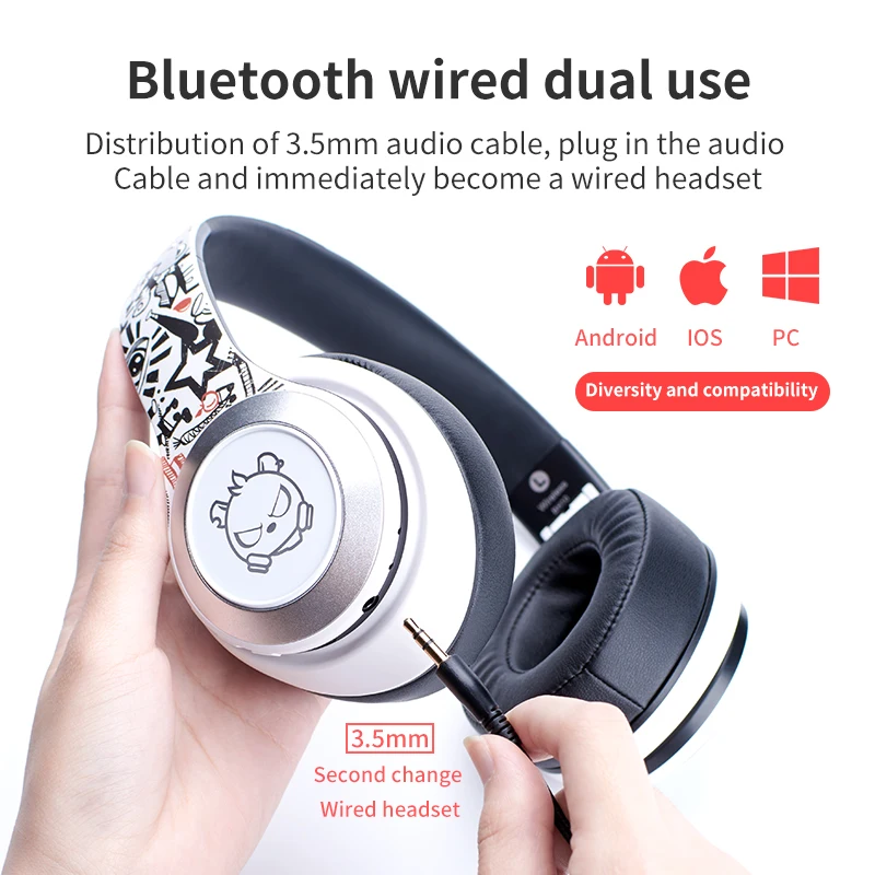 Bluetooth Wireless Headset Gaming Headphone TWS HIFI Stereo Noise Canceling earphone with microphone For Laptop Tablet PC PS4