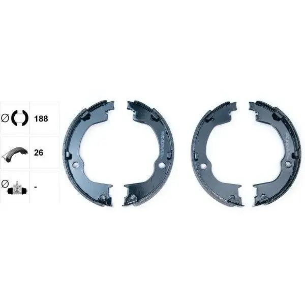 Колодки барабанные ручника Opel Antara 2.4/3.2/2.0D 06 TEXTAR 91
