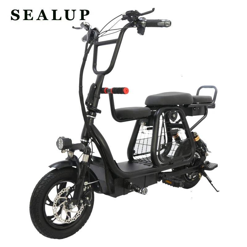 Двухколесный электрический скутер 12 дюймов велосипед 400 Вт 48 В складной