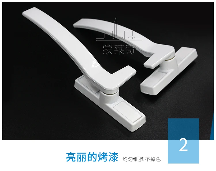White Replacement UPVC Window Handles Right Hand Zinc Alloy Window Hardware Door Handle afbeelding