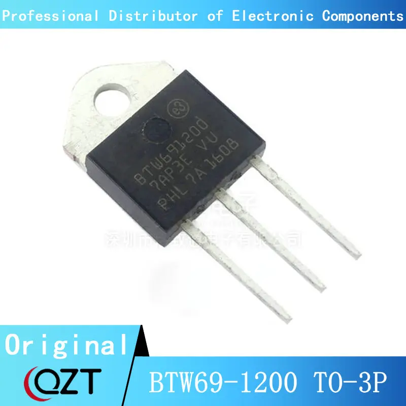 10pcs/lot BTW69-1200 TO-3P BTW691200 TO3P BTW69 1200V BTW69-1200RG chip New spot 10pcs lot gt40q321 40q321 to 3p 1200v 23a power transistor new original