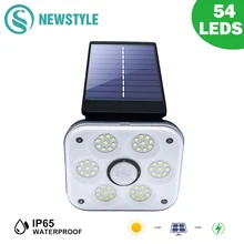 

Newstyle 54 LED/COB Solar light outdoor for garden decoration Motion Sensor Waterproof Sunlight 3 modes wall light street lamps