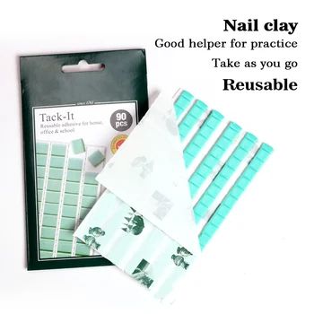 

120pcs Multipurpose Adhesive Clay Reusable Adhesive Putty Nail Clay Removable Adhesive Putty Tabs Nail Art Tools Hanging Picture
