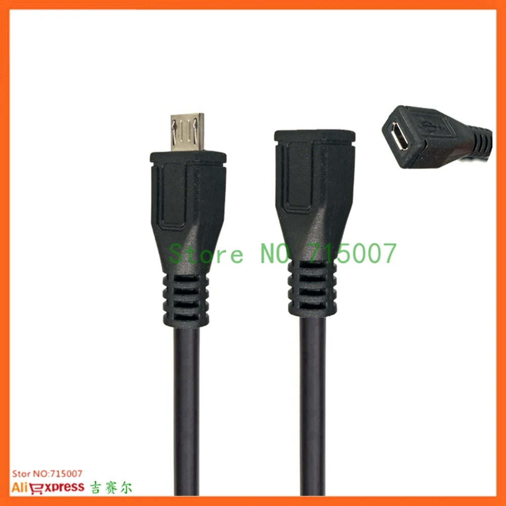 100 см микро usb мужчин и женщин удлинитель Кабель передачи данных адаптер для автомобиля мобильного телефона