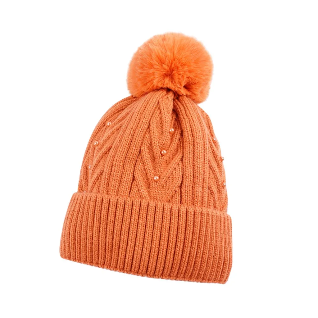 Женская зимняя шляпа бренда Gorra hombre модная женская плойка Накладка для кнопки шапка зимняя теплая утолщенная вязаная зимняя шапка капот femme hiver