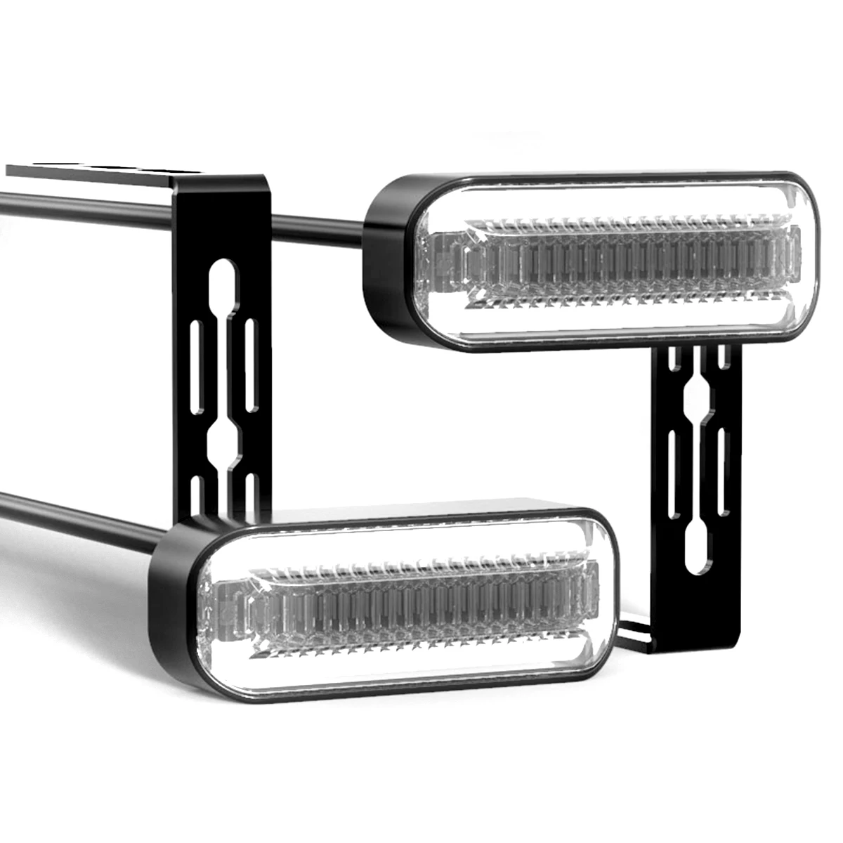 

2pcs Motorcycle Warning Light 12V High Brightness Waterproof Turn Signal Daytime Running Light With Bracket For Electric Scooter