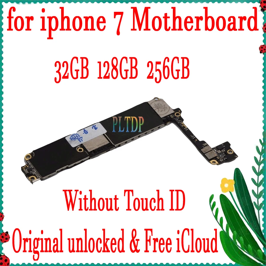 Материнская плата для iphone 7 4 дюйма разблокированная материнская с Touch ID/NO ID 100%