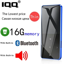 Leitor de mp3 do tela táctil 16gb de iqq com bluetooth 4.2 versão e alto-falante portátil walkman com fm/rádio metal corpo música de alta fidelidade