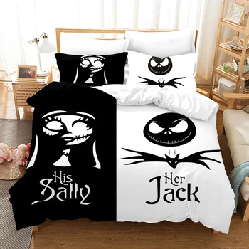 

Black white bedding set bed linens Duvet Covers Couple Heart comforter bedding sets bedclothes bed linen (NO sheet)