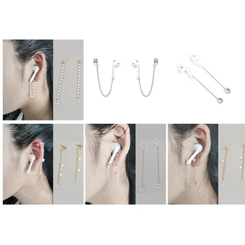 

Fashion Anti-Lost Ear Clip Bluetooth Earphone Holders Accessories Unisex earrings for A-irpods 1 2 3 For A-irpods Pro