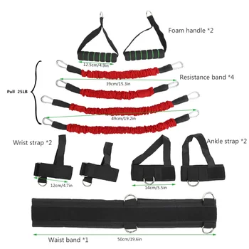 

Boxing Muay Thai Home Gym Bouncing Strength Training Equipment Leg and arm Exercises Resistance Bands Stretching Strap Set