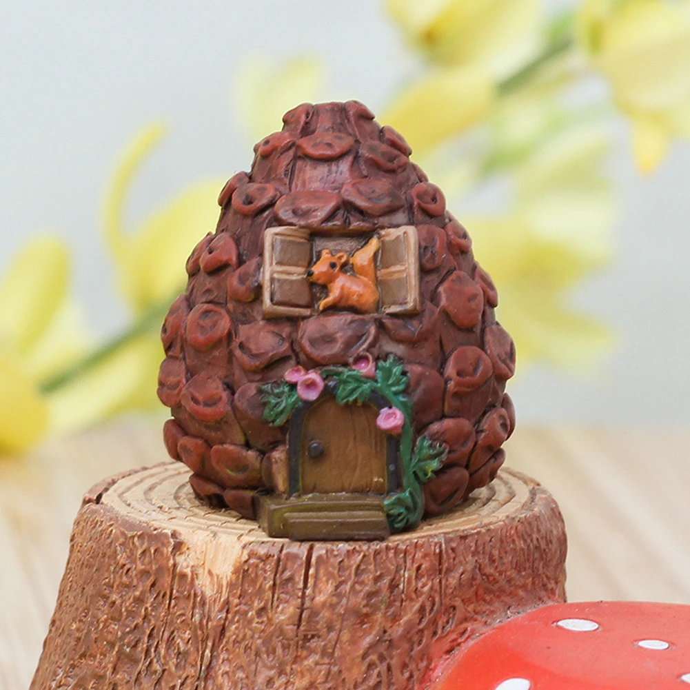 

Micro Landscape Garden Decoration Miniatures DIY Crafts Mini House Fairy Resin Figurines