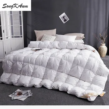 

SongKAum High-end luxury 100% White Goose/Duck Down Quilt Duvets Winter Thicken Keep warm Comforters King Queen Full Size