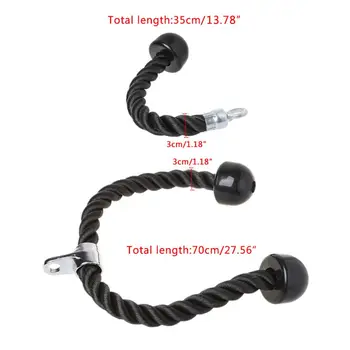 

Gym Fitness Equipment Tricep Rope Biceps Strength Training Bodybuilding Exercise Y51D