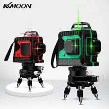 KKMOON Профессиональный сенсорный Управление 12-линия красный лазерный измеритель уровня Self-лазер для выравнивания уровня 360 инструмент с Поворотная база