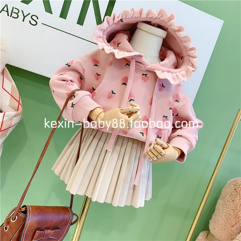 

Mihkalev Cotton baby girl clothes 2019 girls hoodies sweatshirts for children thicken fleece sweatshirt kids warm outerwear