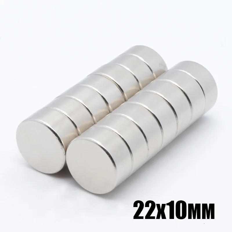 

20pcs 22*10 mm N35 Mini Super Strong Rare Earth Fridge Permanet Magnet 22x10 mm Small Round Neodymium Magnet 20*10 mm