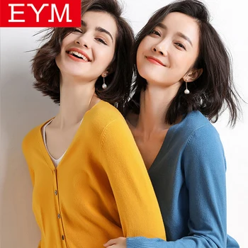 

2019 Autumn New Women Simple Solid Cardigan Long Sleeve Knitted Sweater Women Open Stitch Casual Sweters Lady Cardigans Mujer