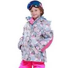 Phibee Phoebe/детский лыжный костюм для девочек С Рисунком Слона; плащ; куртка для холодной погоды; поколение