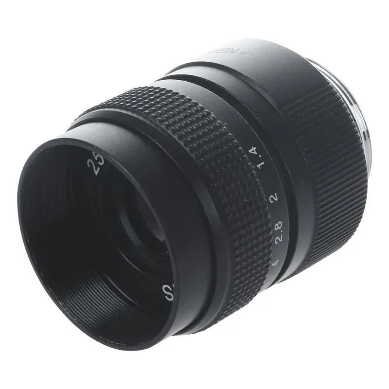  Television TV Lens/CCTV Lens for C Mount Camera 25mm F1.4 in Black - 4.00025E+12