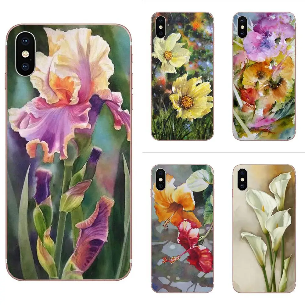 Pattern Phone Case For LG G5 G6 K10 K40 K8 Q60 K50 Q7 Q6 G7 ThinQ V40 V30 V20 V10 2018 Power 2 3Q Stylus Art Flower | Мобильные