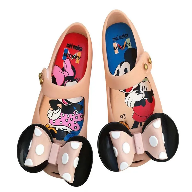 picture-1 Baby Girls Shoes Sandals New Summer Girls Cartoon Minnie Beach Sandals Children Jelly Shoes Baby Pink Non-slip Children Sandals - Цвет: picture-1