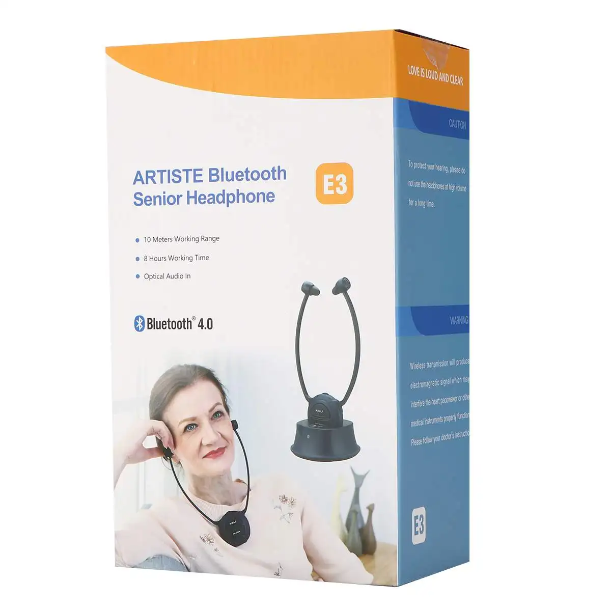 Rechargeable Bluetooth Wireless headphones hearing aids Portable Sports headset mini Amplifier hearing aid for TV the elderly