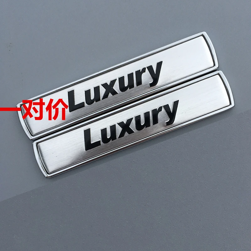 Новые роскошные спортивные линии Эмблема Fender Для BMW 730 740 750 750Li городской современный M производительности Гран-купе бар логотип стайлинга автомобилей Стикеры - Color: silver Luxury Alu.