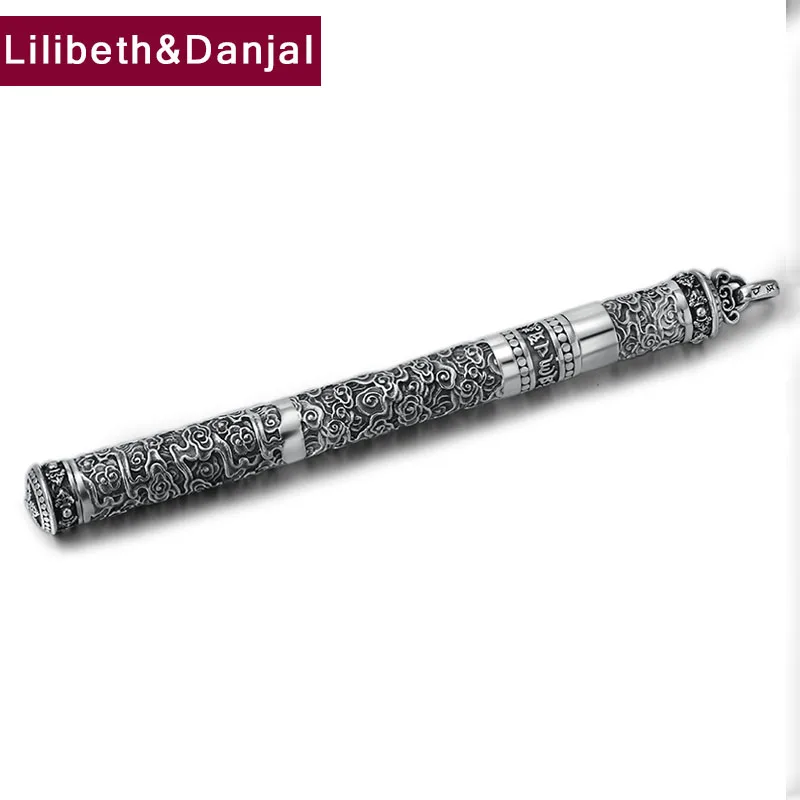 Винтажная Подарочная шариковая ручка искусственное серебро 925 пробы Будда