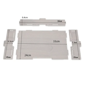 

Handmade Storage Board Resin Casting Mold Desktop Folder Storage Box Tray Epoxy Resin Silicone Molds Art Craft Tools